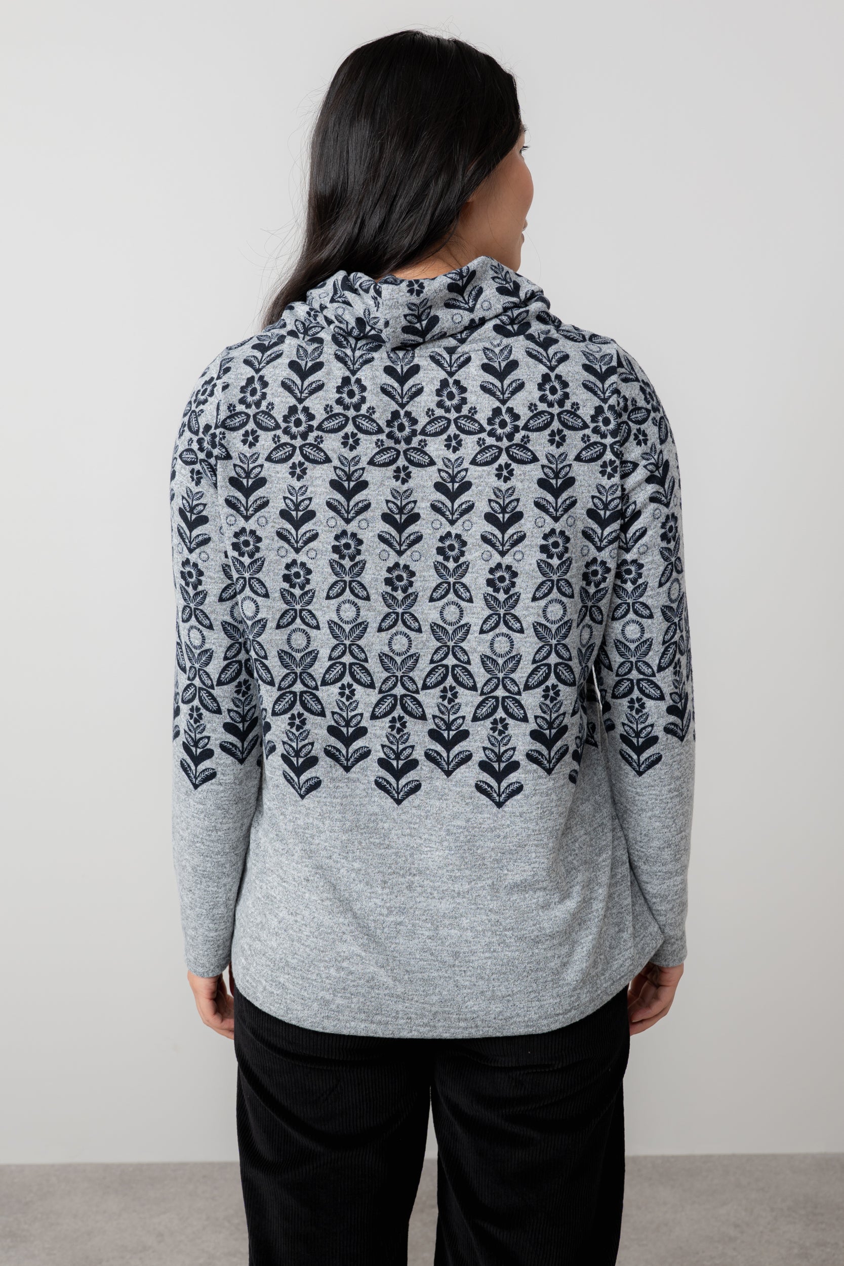 An image of the Lily & Me Relaxed Everyday Jumper Folk Fairisle