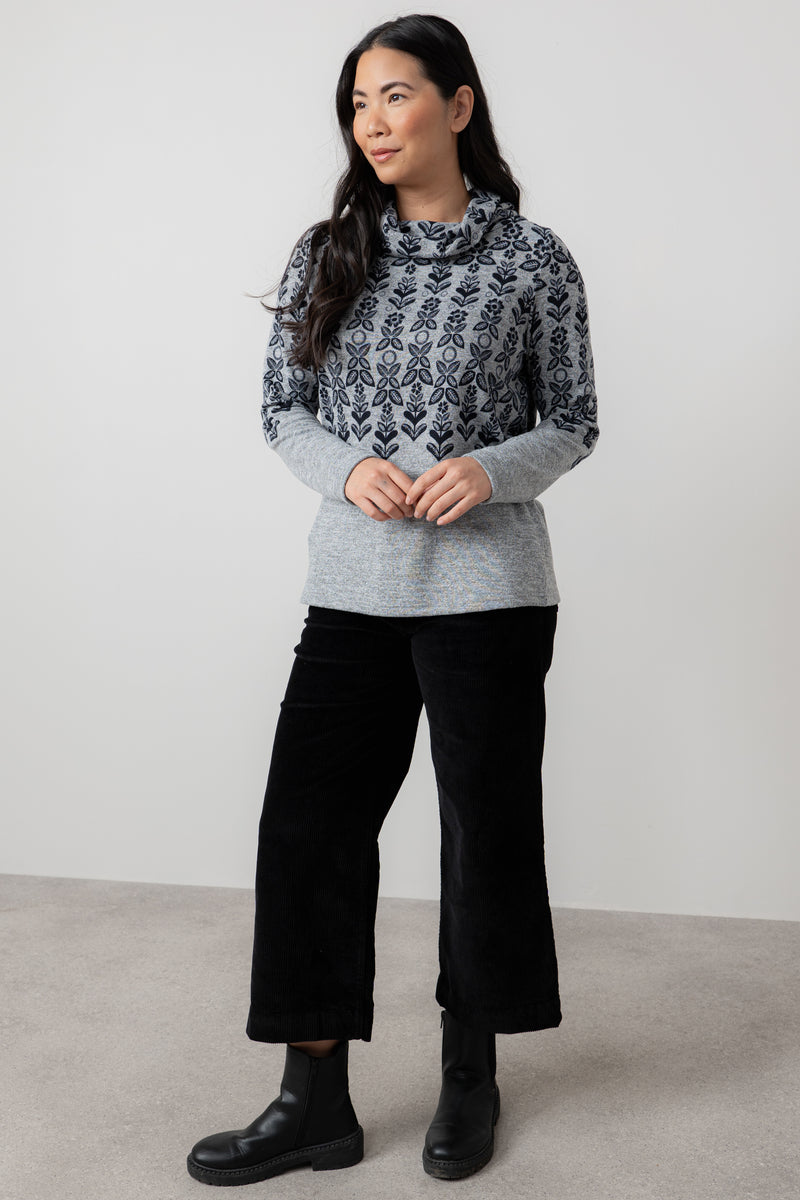 An image of the Lily & Me Relaxed Everyday Jumper Folk Fairisle