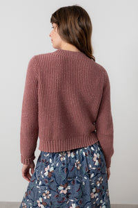 An image of the Lily & Me June Rib Cardigan Knit