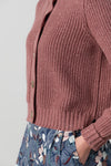 An image of the Lily & Me June Rib Cardigan Knit