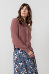 An image of the Lily & Me June Rib Cardigan Knit