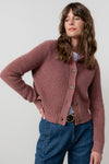 An image of the Lily & Me June Rib Cardigan Knit