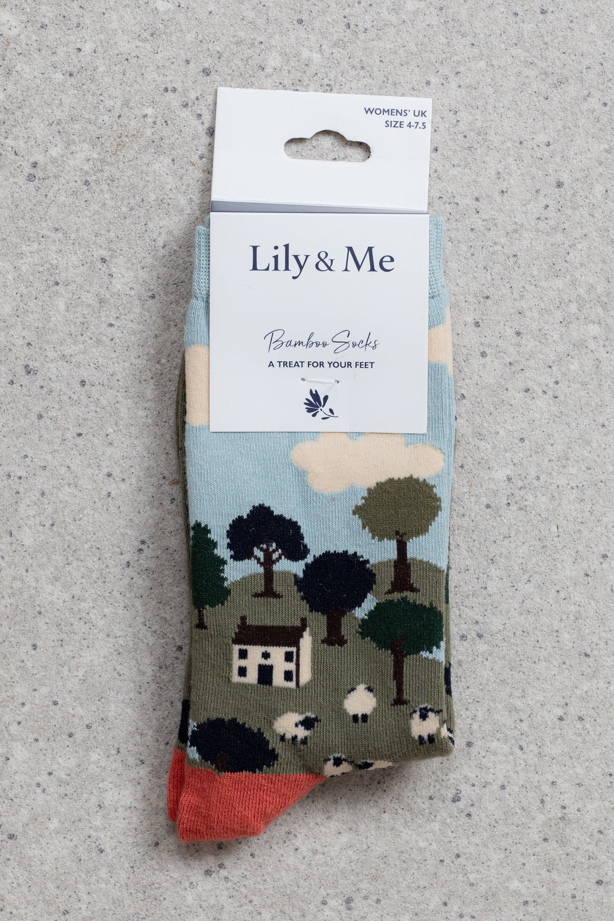 An image of the Lily & Me Country Scene Socks