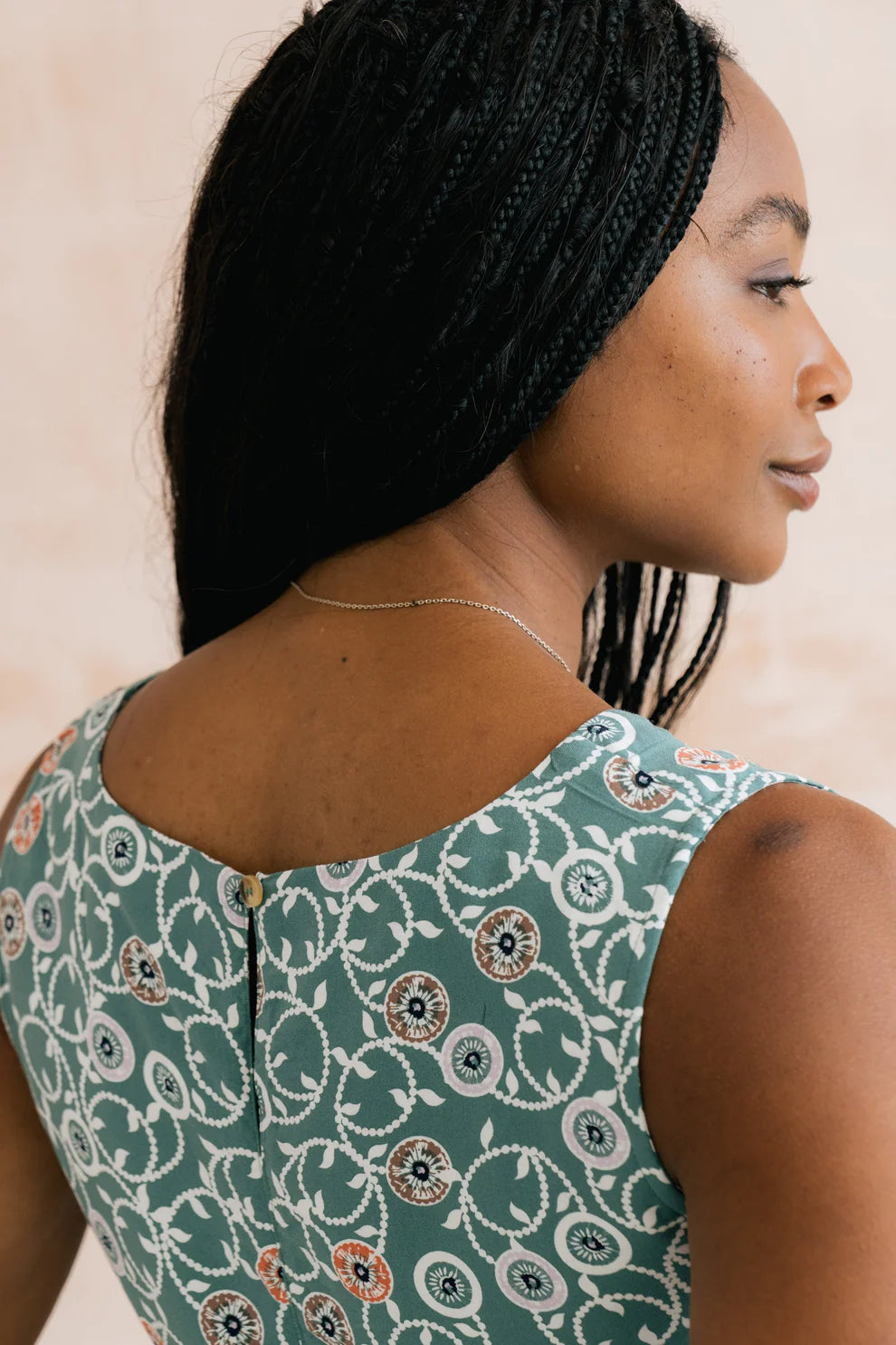 An image of the Lily & Me Sea Breeze Vest Sea Holly
