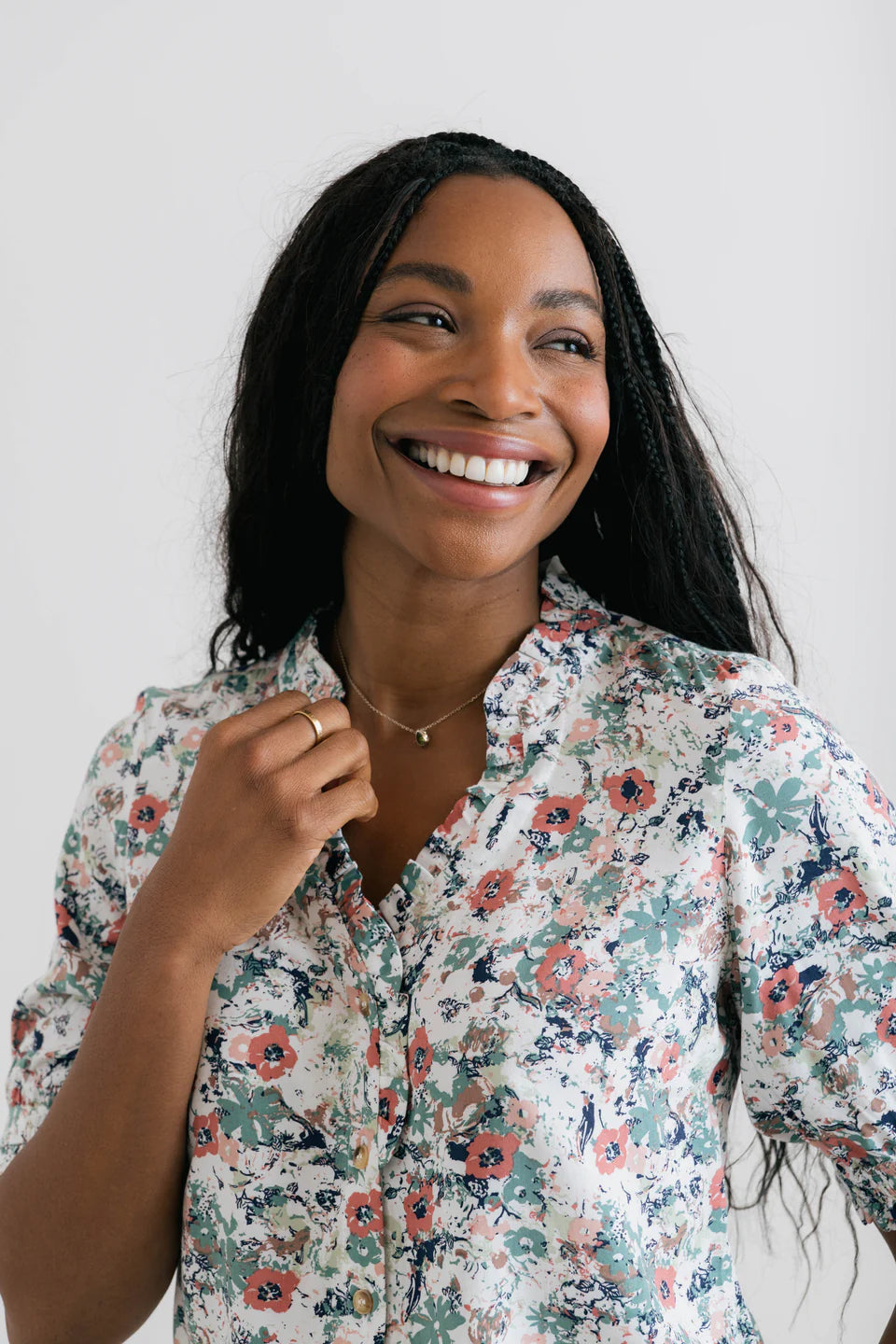 An image of the Lily & Me Wren Blouse Rewild