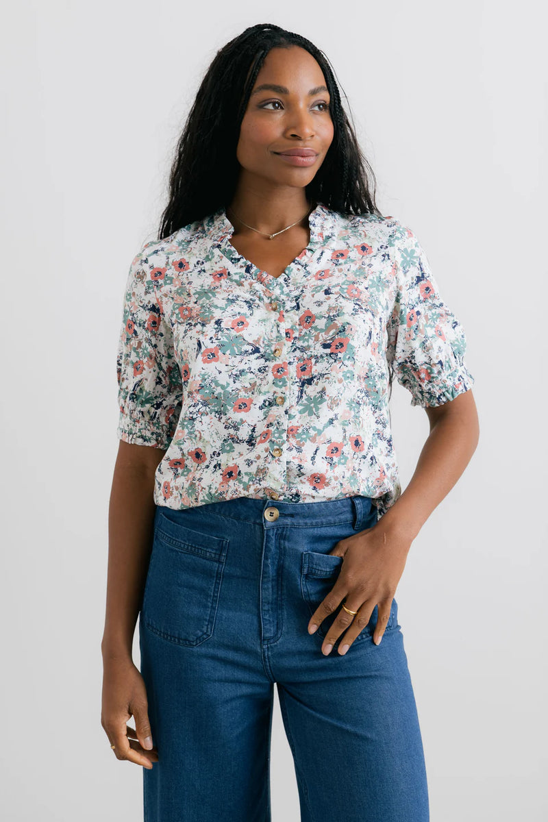 An image of the Lily & Me Wren Blouse Rewild