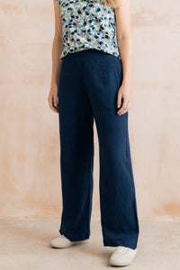 Grace Trousers Plain Linen