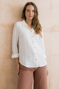 Savannah Shirt Plain Seersucker
