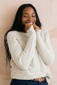 An image of the Lily & Me Bryony Jumper Fleck Knit