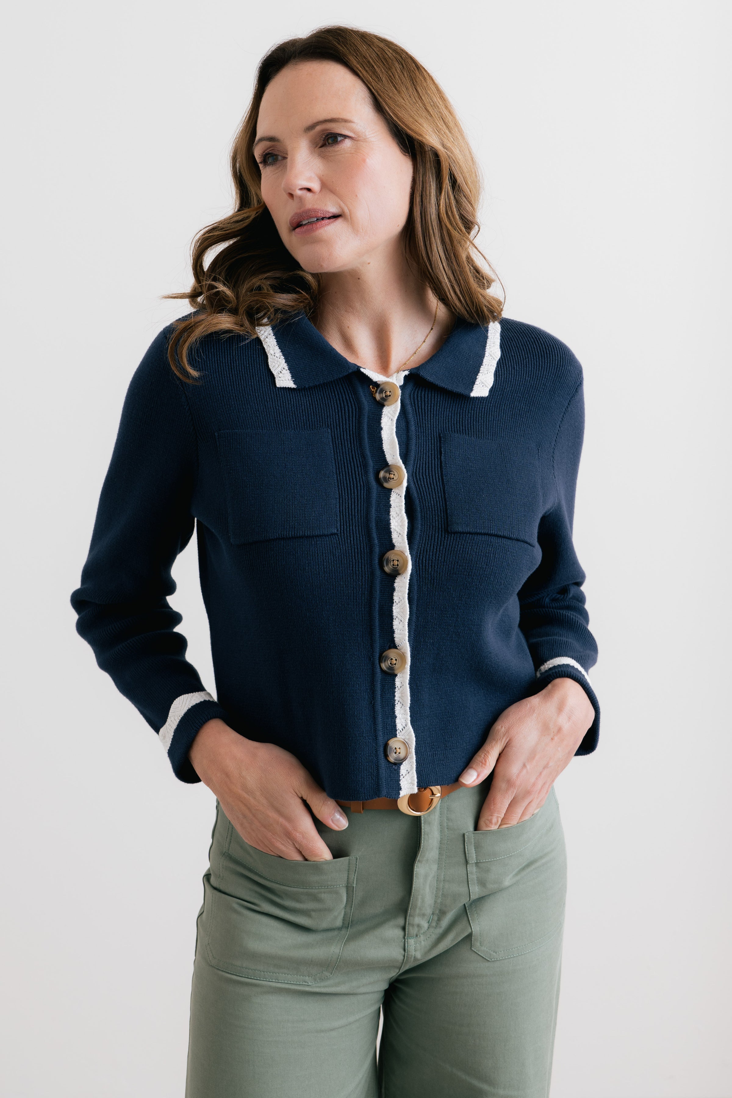 An image of the Lily & Me Piper Knitted Jacket
