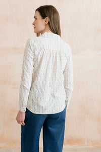 Beech Shirt Embroidered Geo Stripe