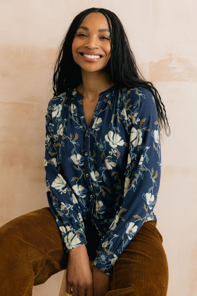 River Blouse Botanical Study