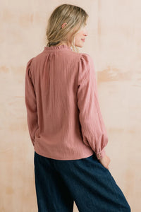 Flora Blouse Plain Check