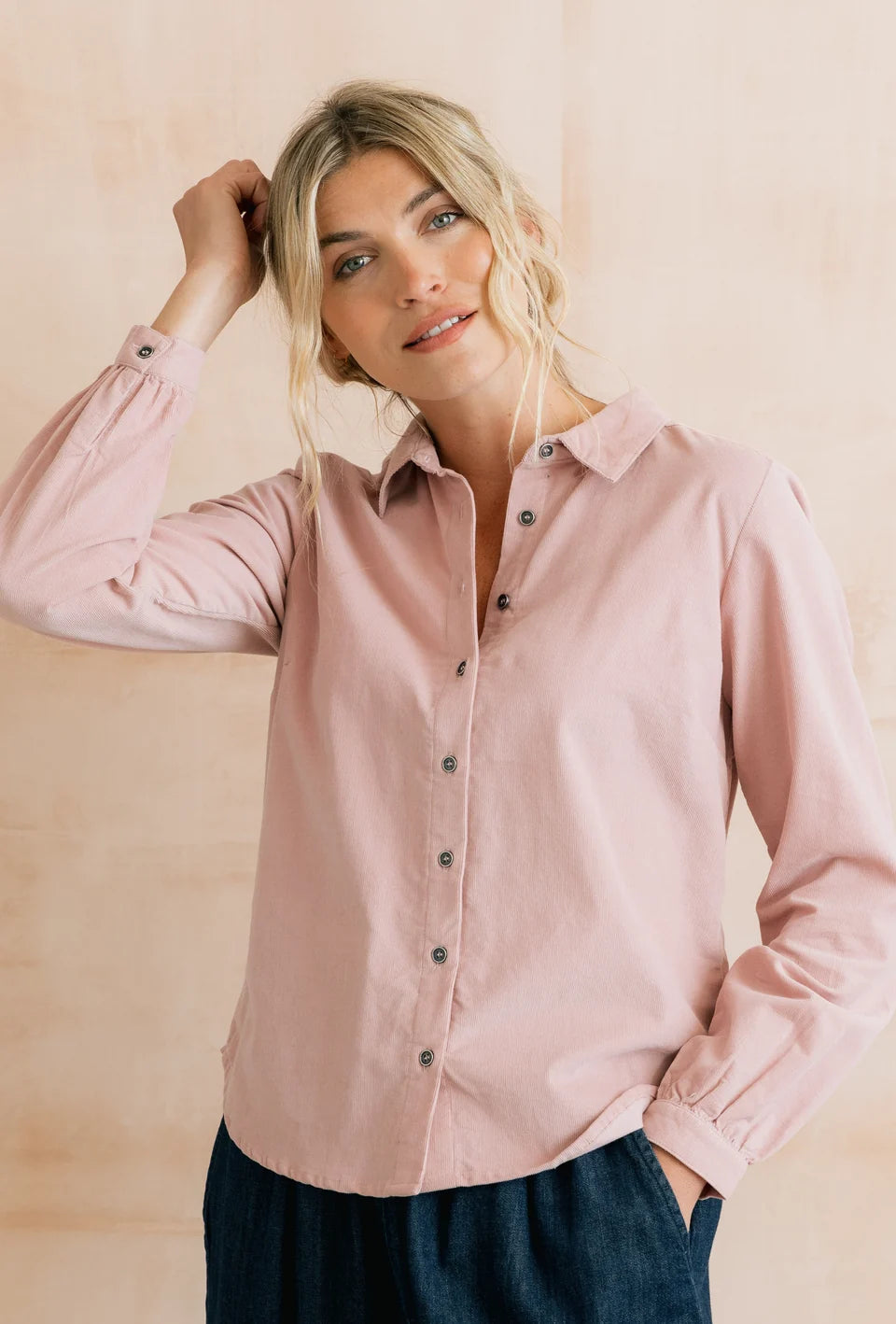 Ana Shirt Plain Pincord