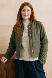 Scarlett Reversible Quilted Jacket Plain Tencel