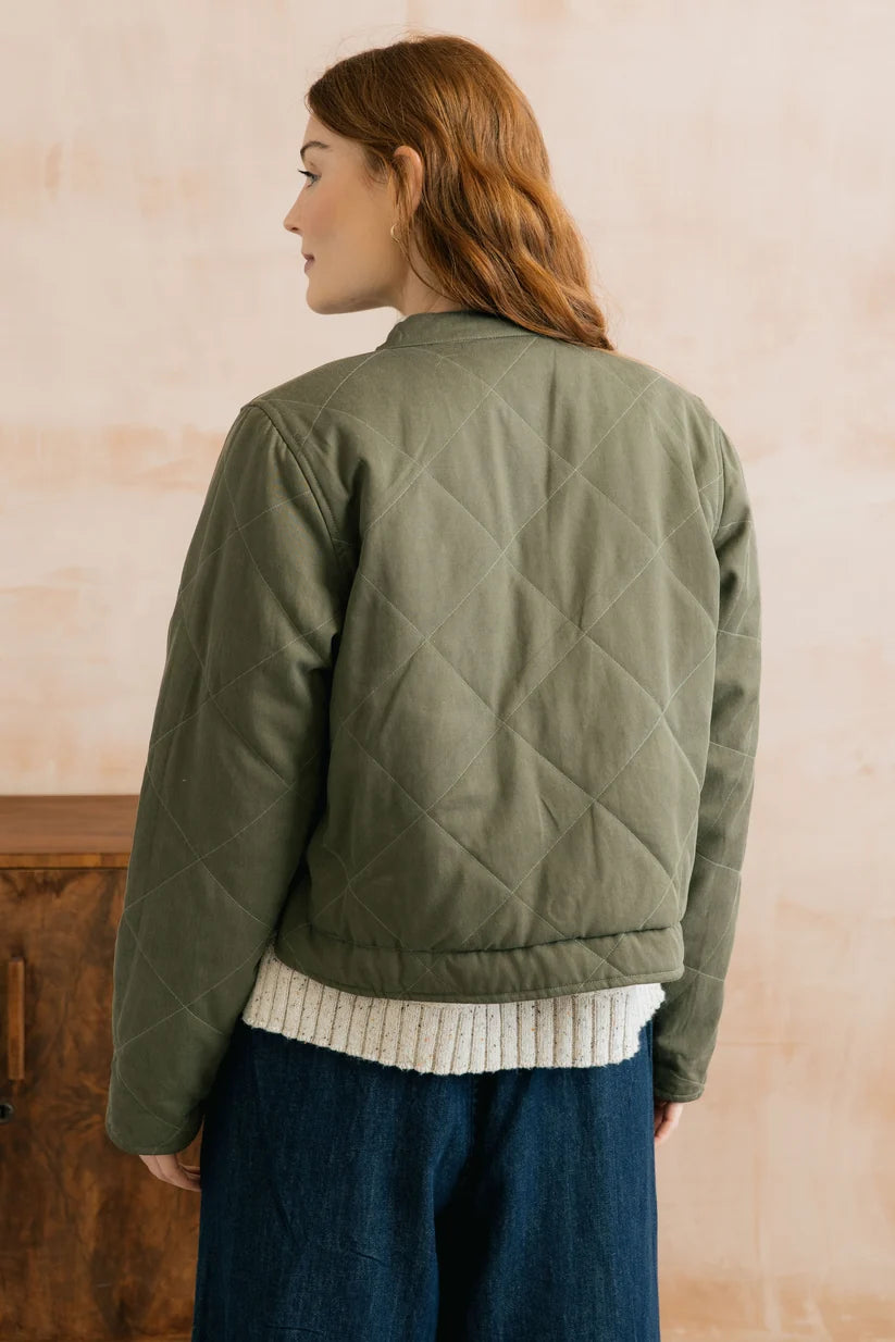 Scarlett Reversible Quilted Jacket Plain Tencel