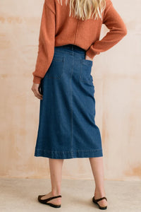 Morwenna Skirt Plain Denim