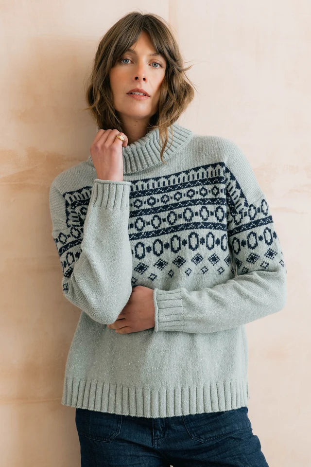 Easel Fair Isle Jumper Fair Isle Fleck Knit