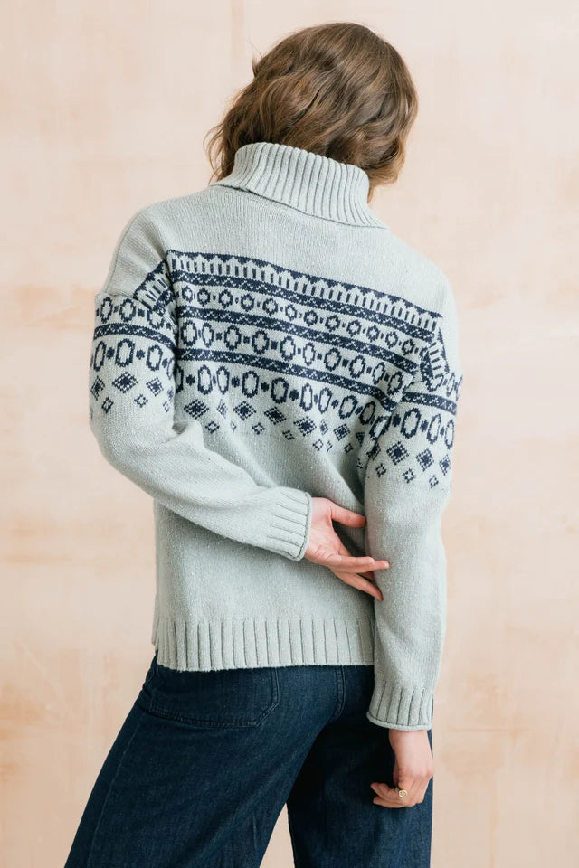 Easel Fair Isle Jumper Fair Isle Fleck Knit