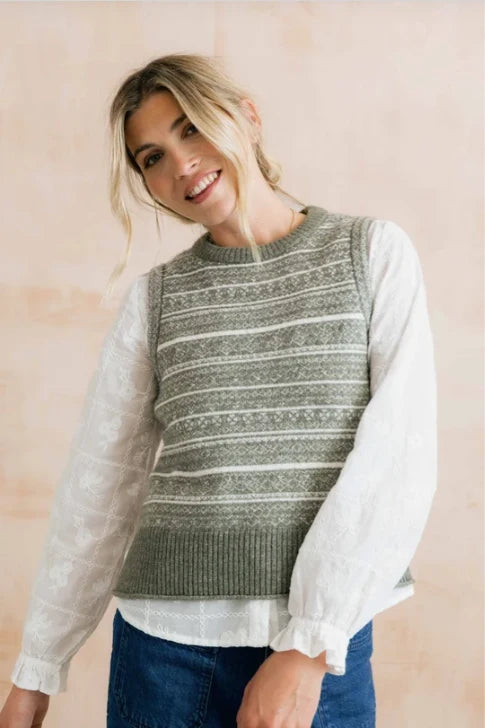 Joan Fair Isle Tank Fair Isle Knit