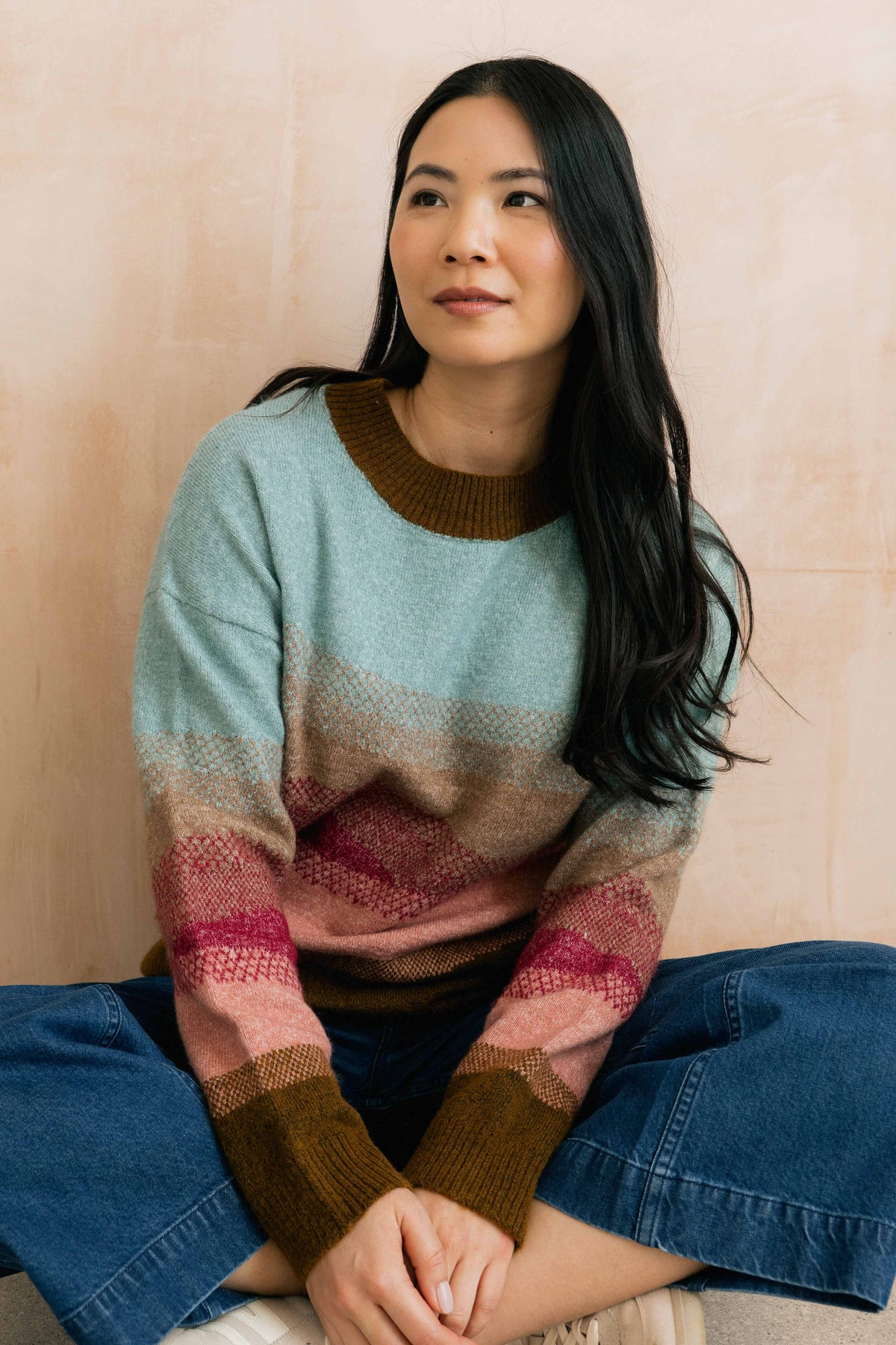 Artist Jumper Colour Block Knit