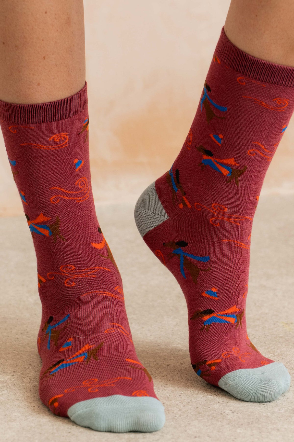 Windy Day Dogs Socks