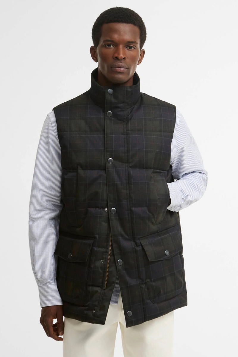 Lonnen Tartan Puffer Gilet