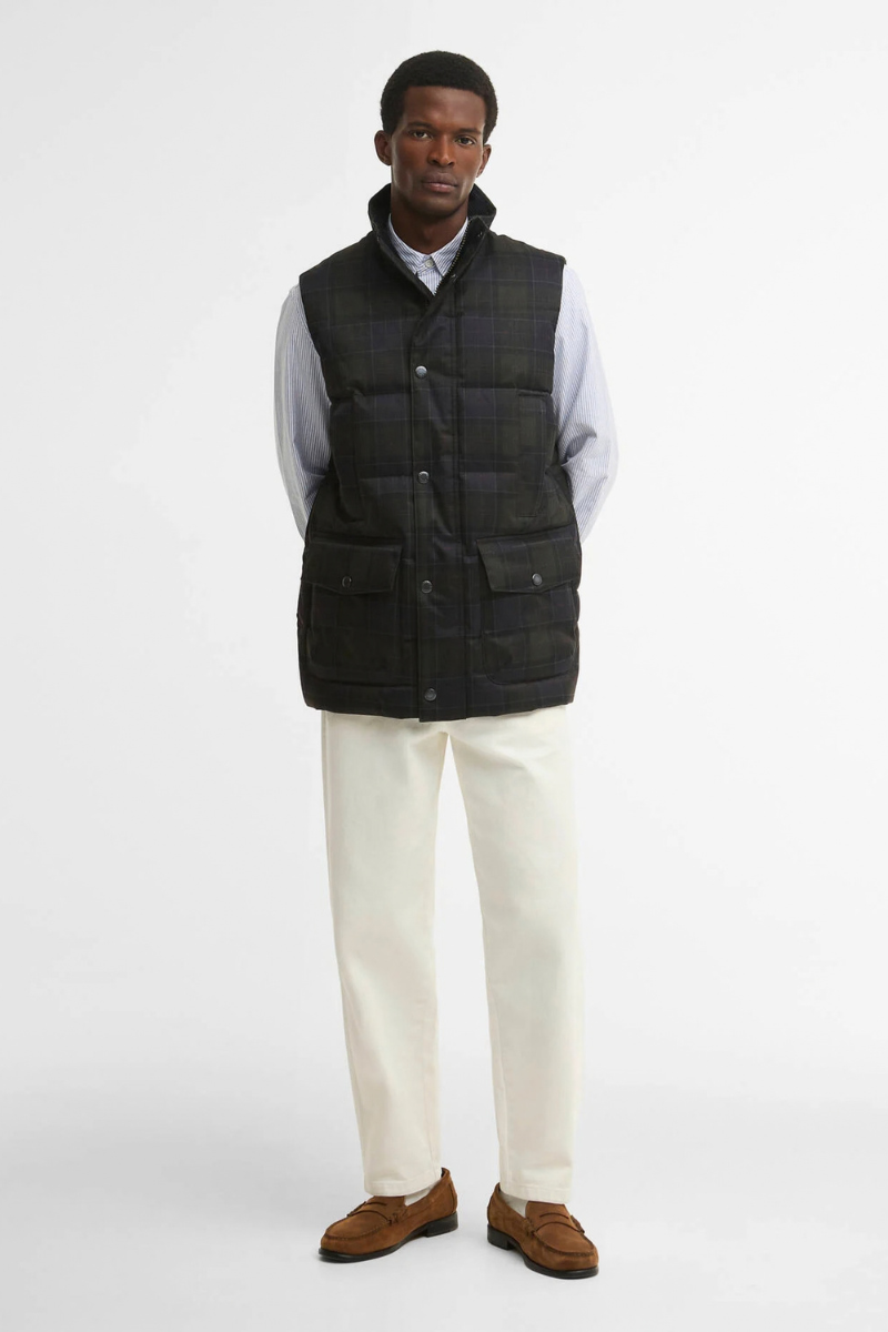 Lonnen Tartan Puffer Gilet