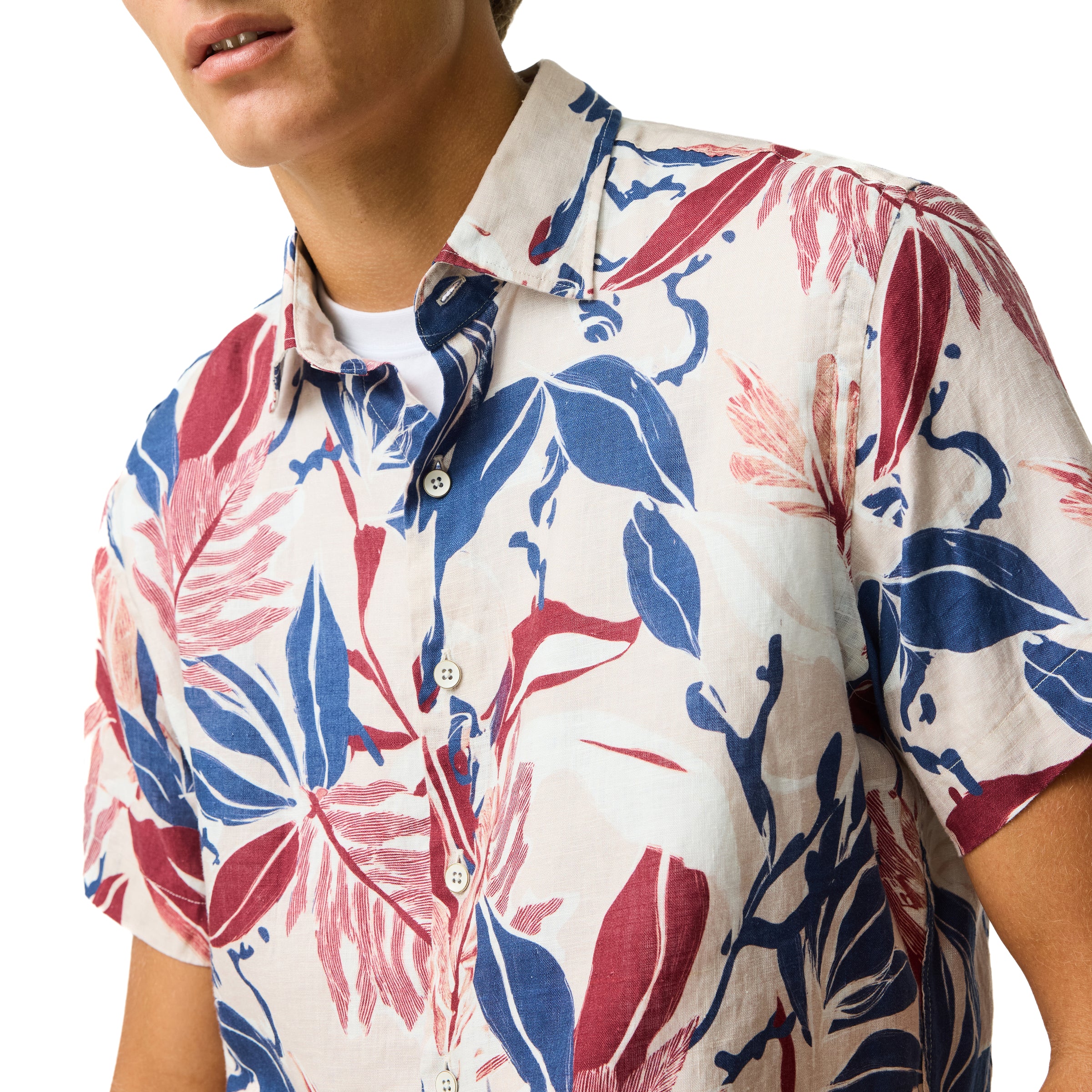 Saltwater Creek SS Print Shirt