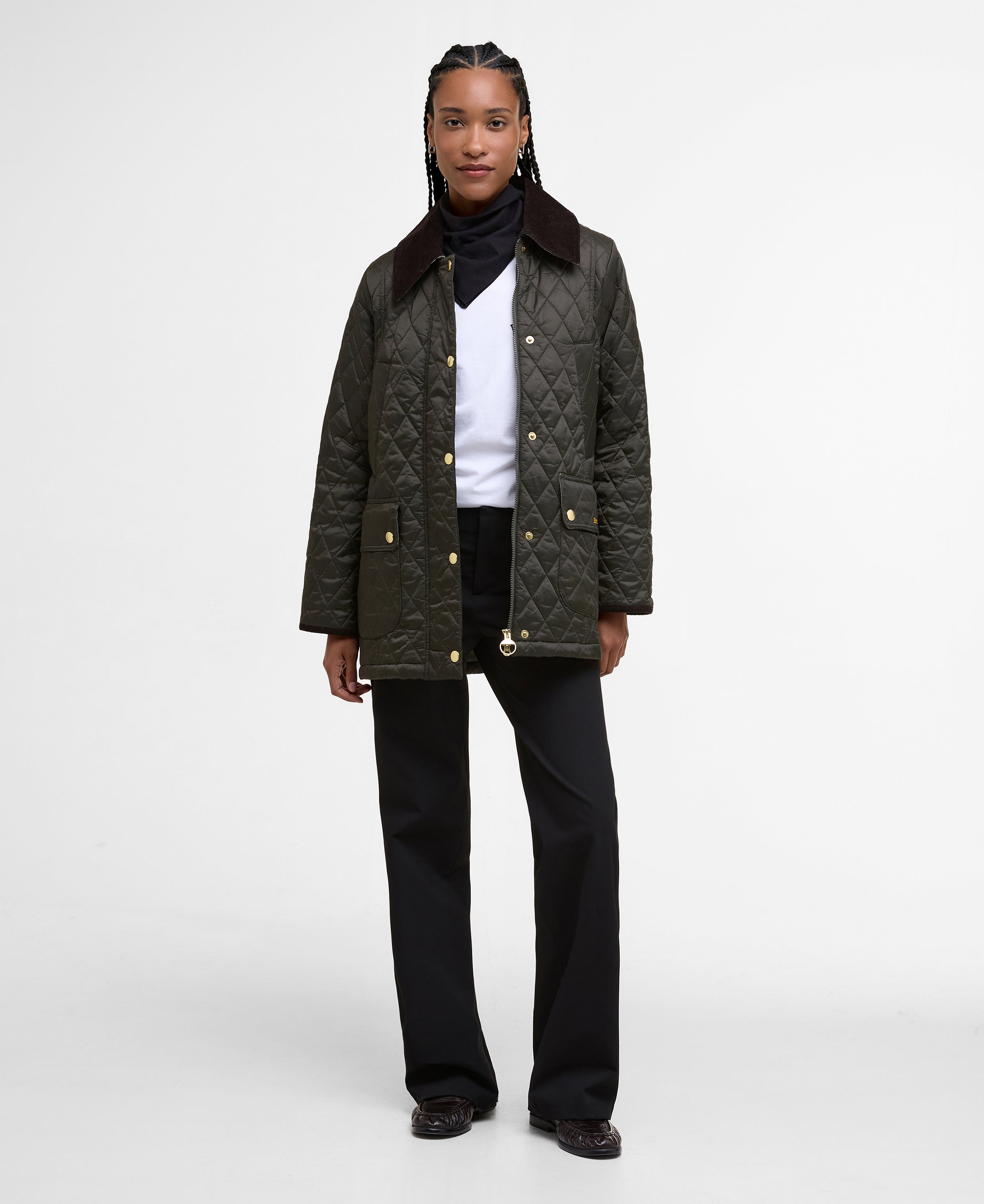 An image of the Barbour Modern Beadnell Quilted Jacket