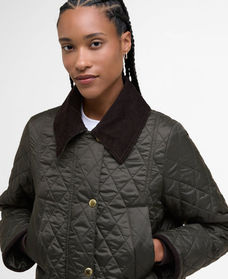 An image of the Barbour Modern Beadnell Quilted Jacket