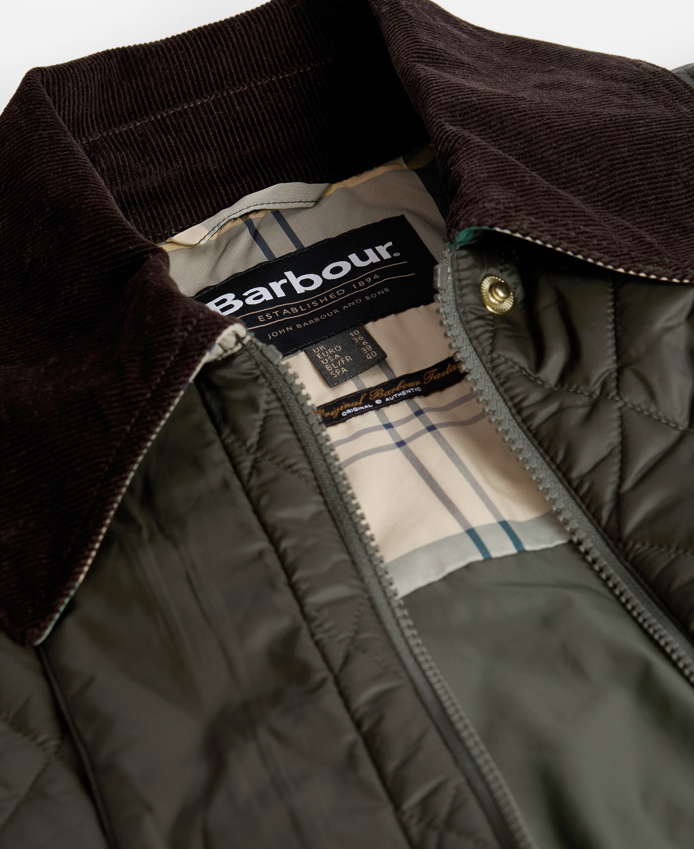 An image of the Barbour Modern Beadnell Quilted Jacket