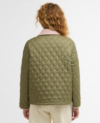 An image of the Barbour Icons Cropped Liddesdale Quilted Jacket