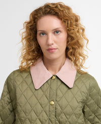 An image of the Barbour Icons Cropped Liddesdale Quilted Jacket