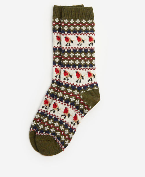 An image of the Barbour Barbour Robin Fairisle Sock
