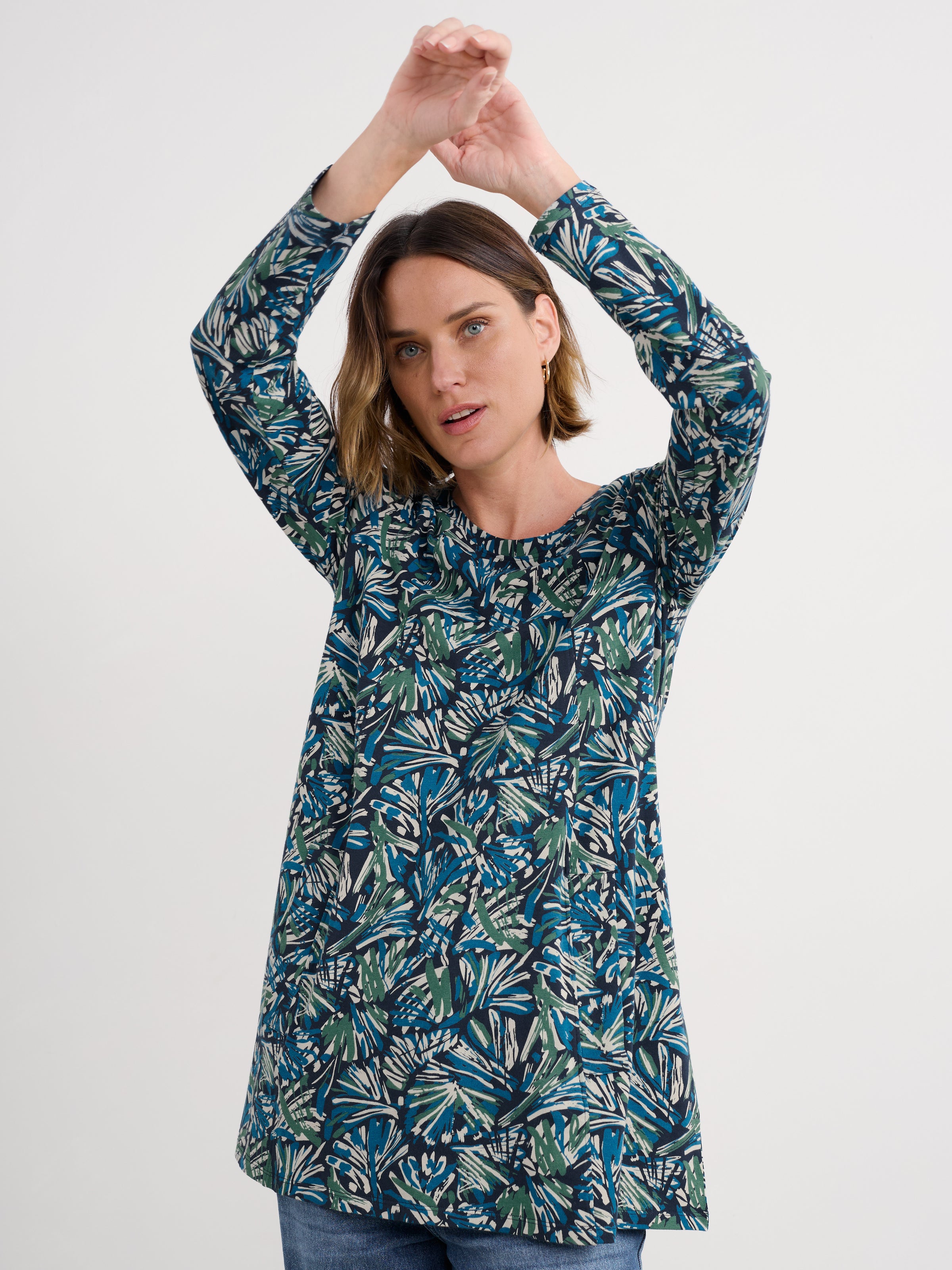 An image of the Seasalt L/S Screenprint Tunic