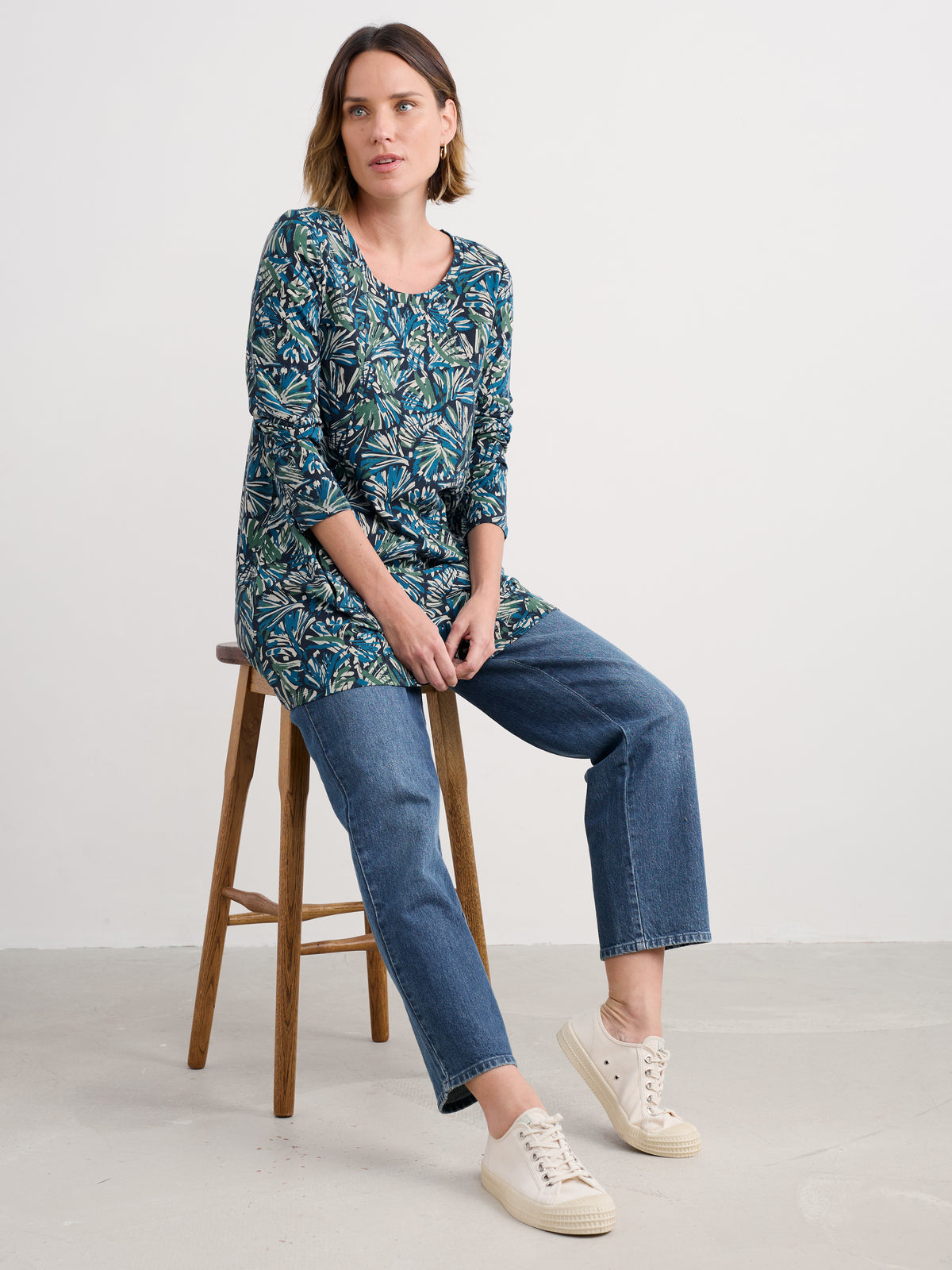 An image of the Seasalt L/S Screenprint Tunic