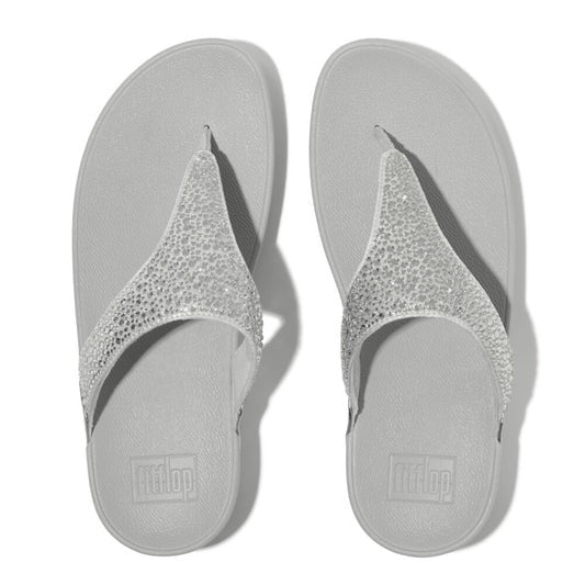 An image of the Fitflop Lulu Crystal-Mix Toe-Post Sandals