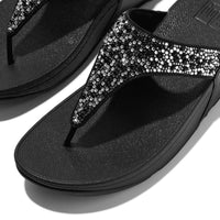 An image of the Fitflop Lulu Crystal-Mix Toe-Post Sandals