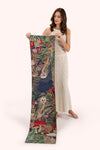 An image of the Powder Wild Woodland Owl Lux Print Scarf