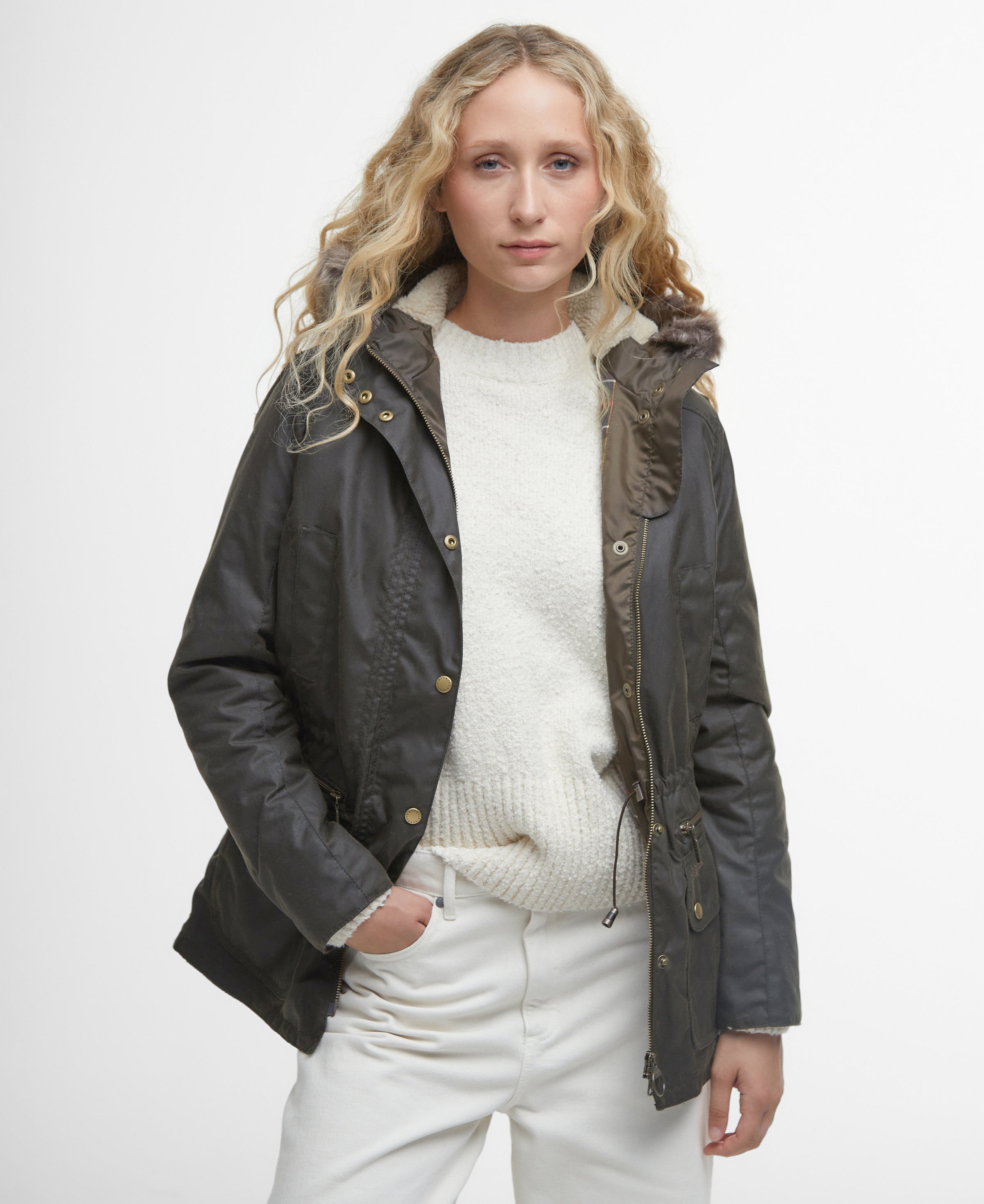 An image of the Barbour Kelsall Wax Parka