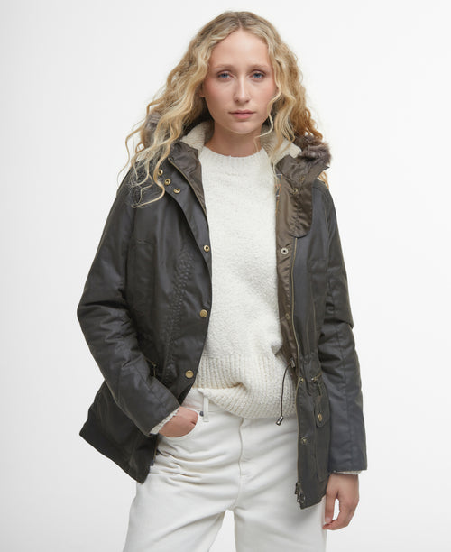 An image of the Barbour Kelsall Wax Parka