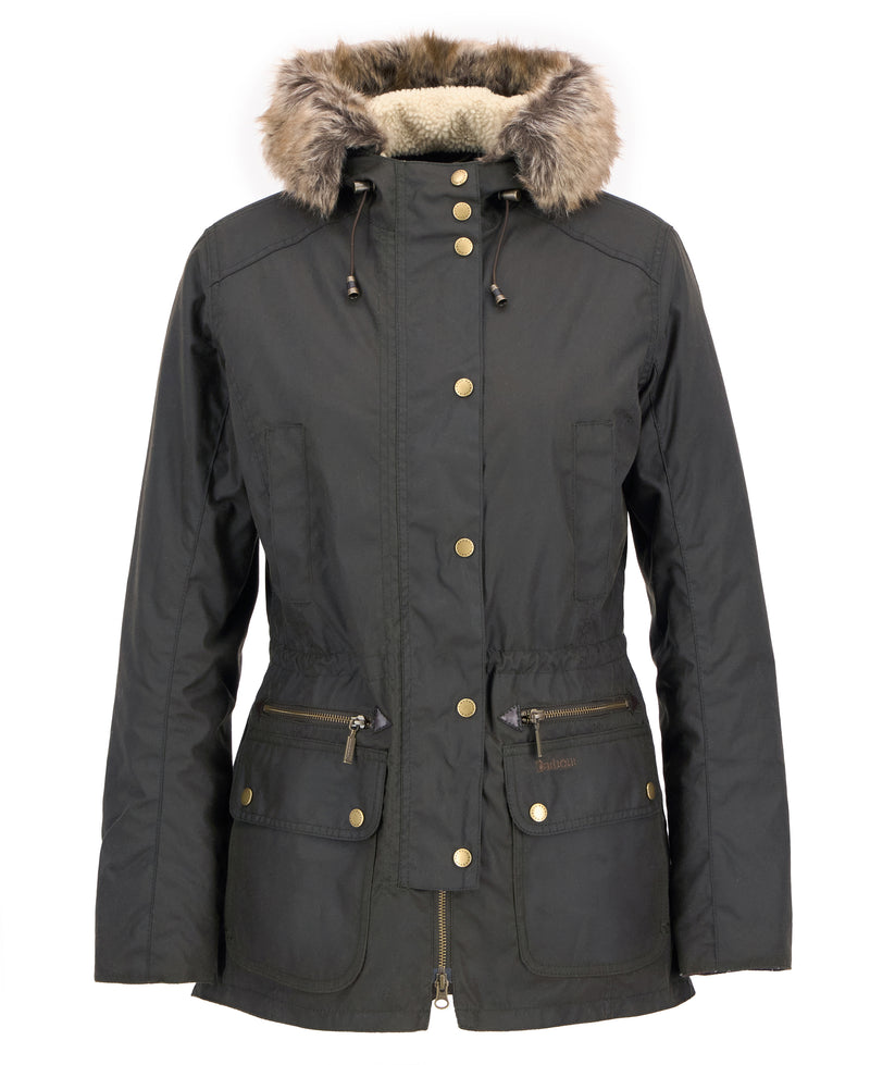 An image of the Barbour Kelsall Wax Parka