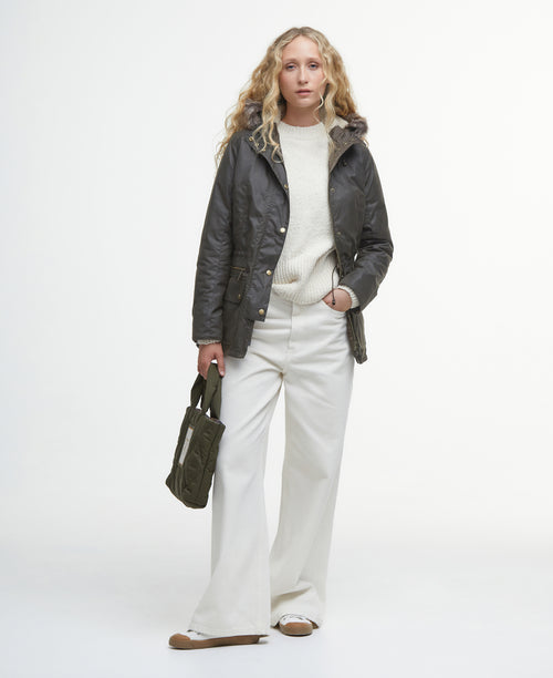 An image of the Barbour Kelsall Wax Parka