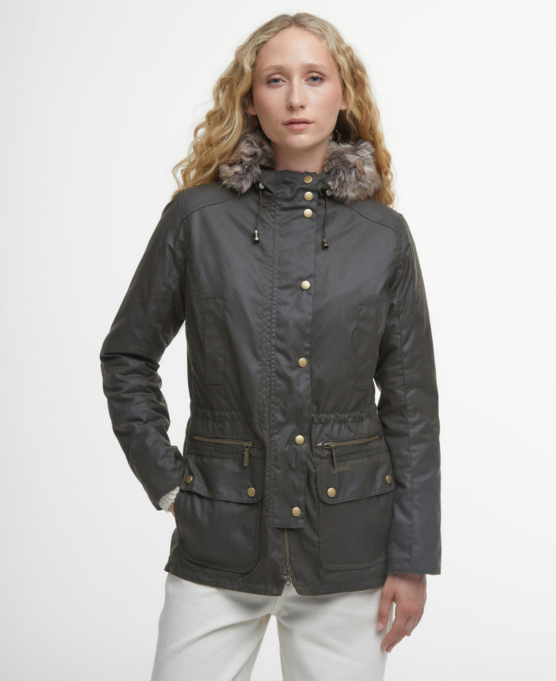 An image of the Barbour Kelsall Wax Parka