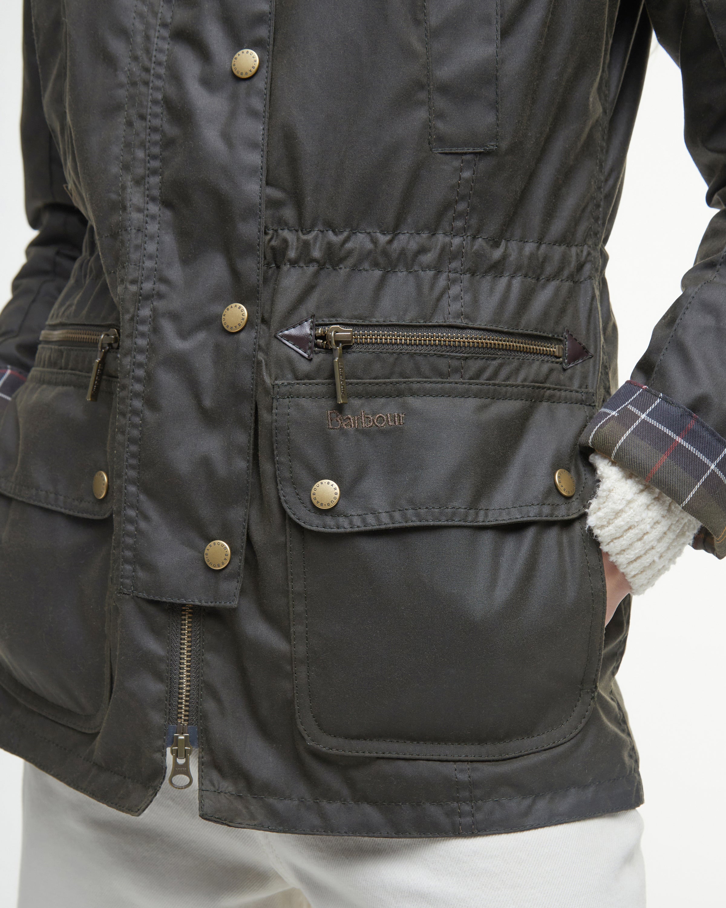 An image of the Barbour Kelsall Wax Parka