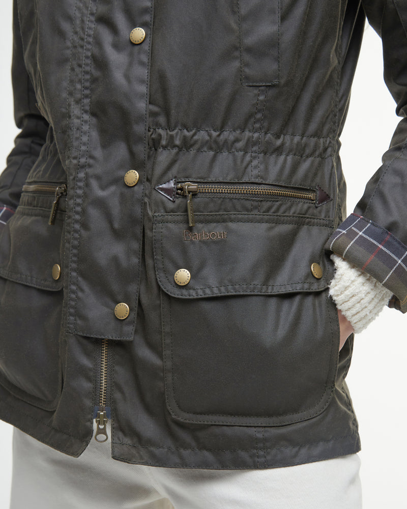 An image of the Barbour Kelsall Wax Parka