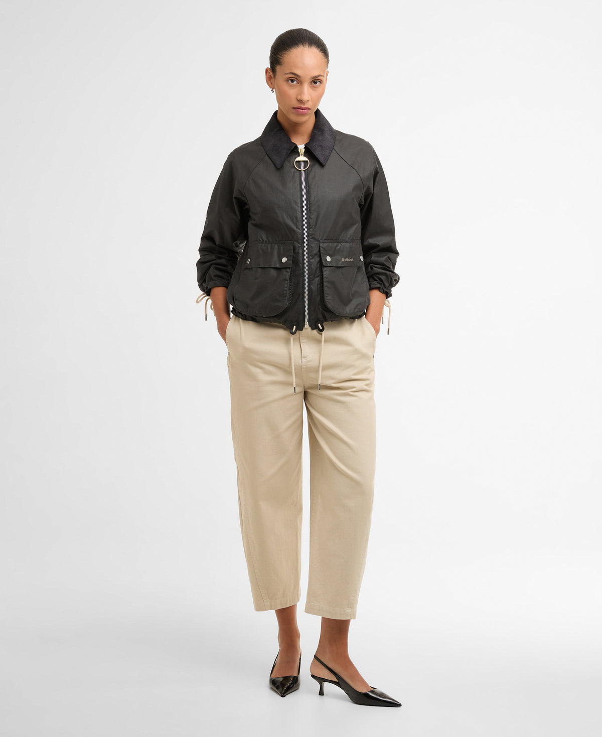 An image of the Barbour Marron Wax Jacket