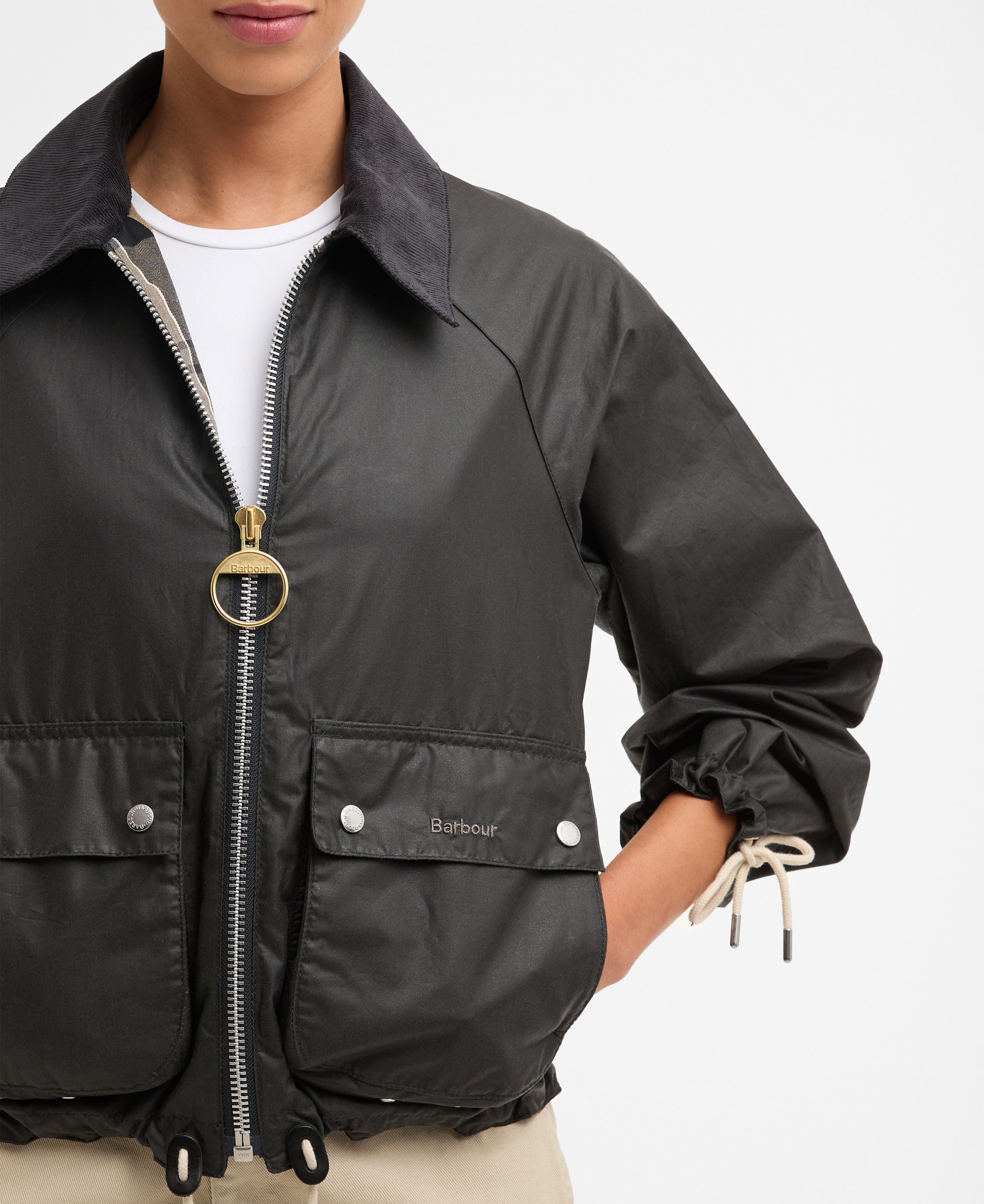 An image of the Barbour Marron Wax Jacket