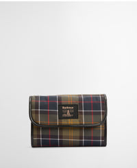 An image of the Barbour Tartan Hanging Washbag